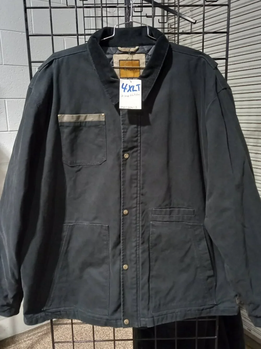 Canvas Concealed Carry Jacket - Black | 4XLT